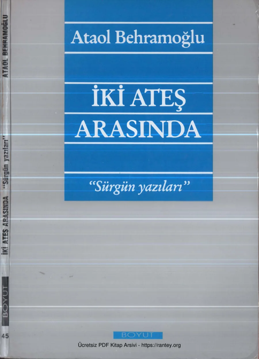 İki Ateş Arasında Sürgün Yazıları kapak görseli