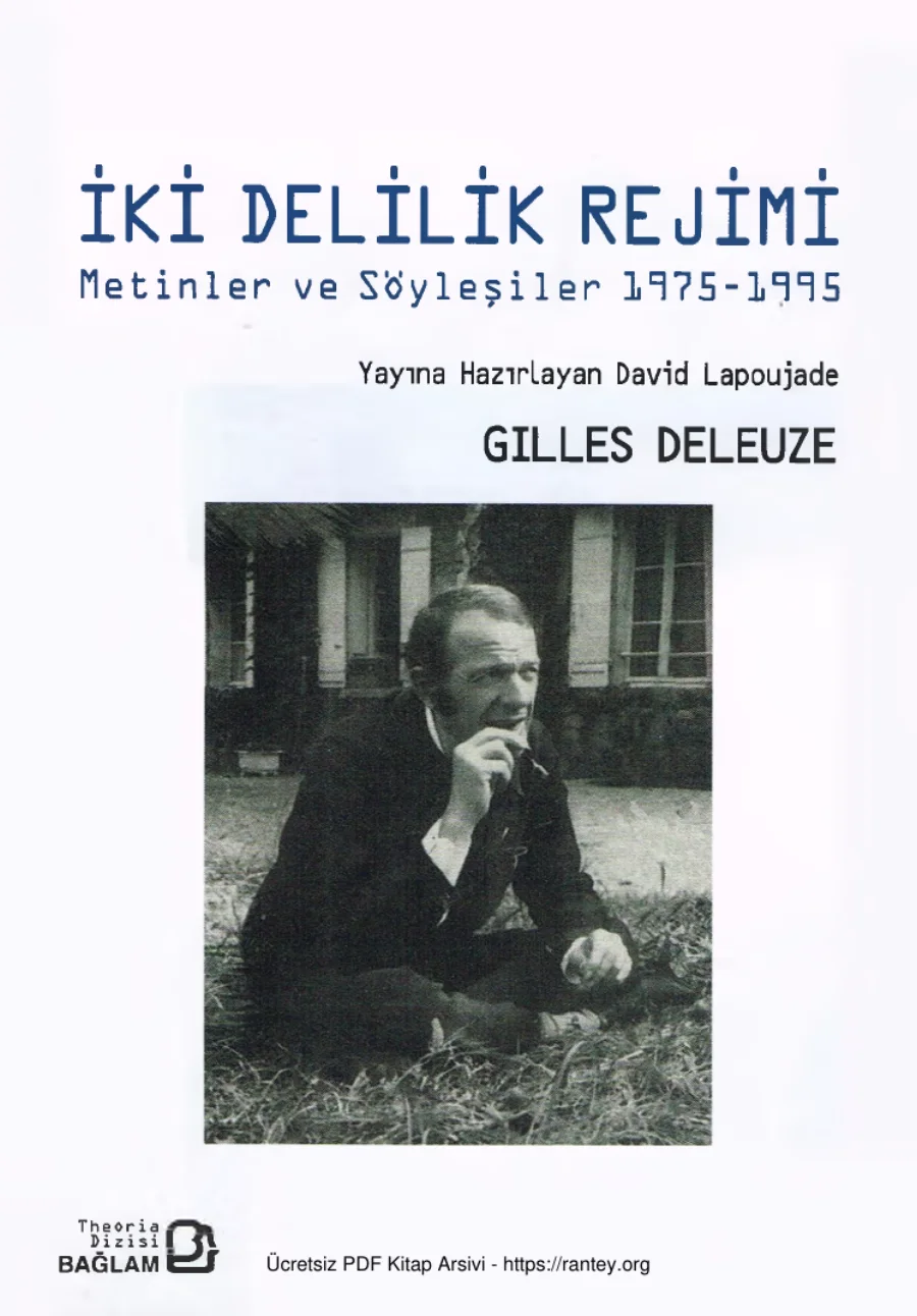 İki Delilik Rejimi Metinler ve Söyleşiler 1975 1995 Bağlam Yayınları kapak görseli