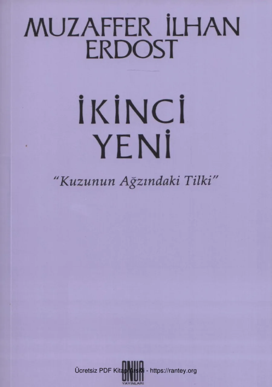 İkinci Yeni kapak görseli