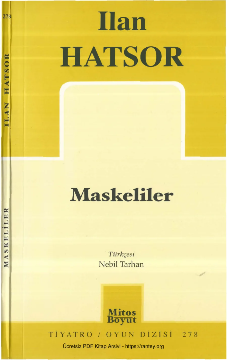 İlan Hatsor Maskeliler kapak görseli
