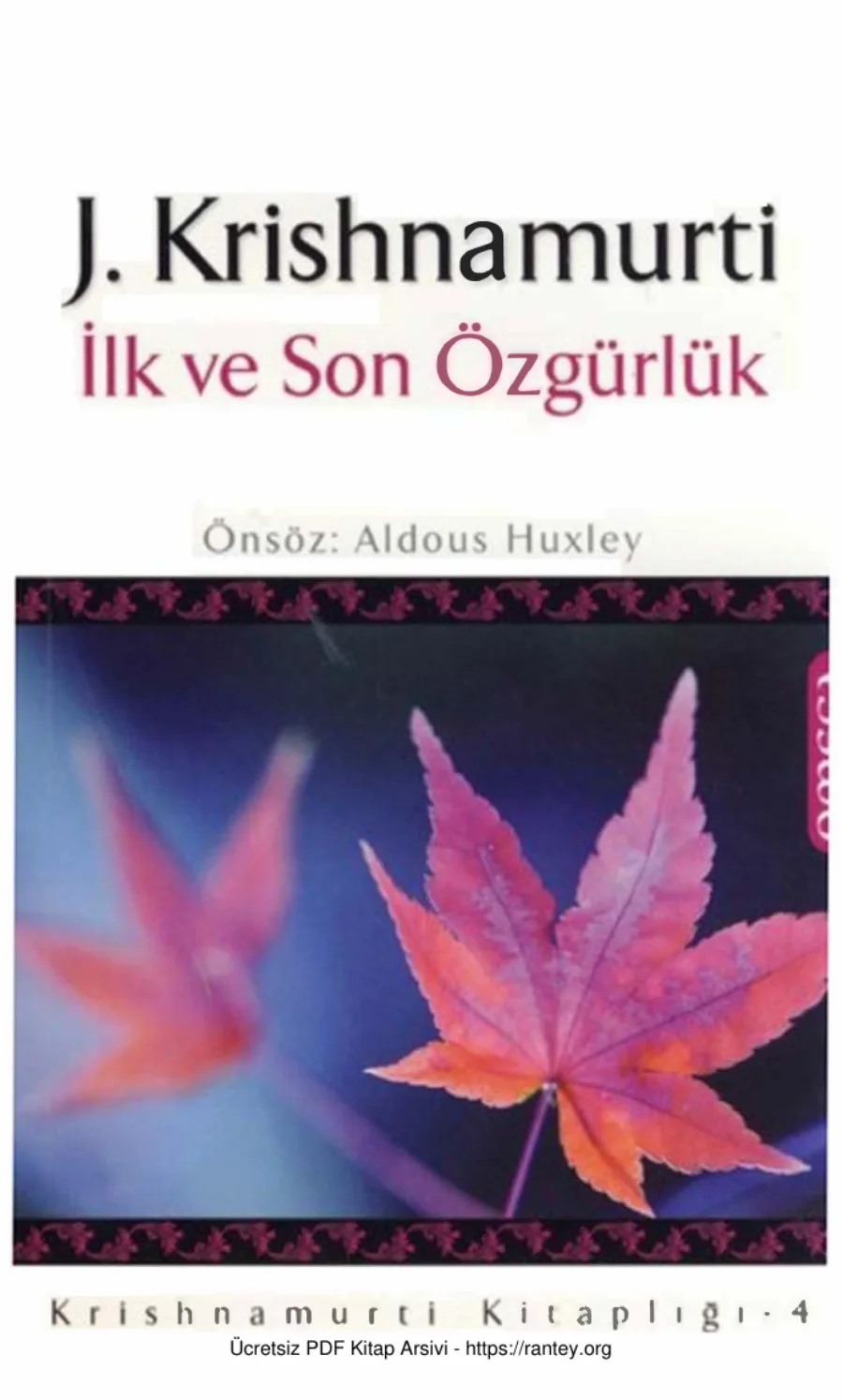 İlk ve Son Özgürlük kapak görseli