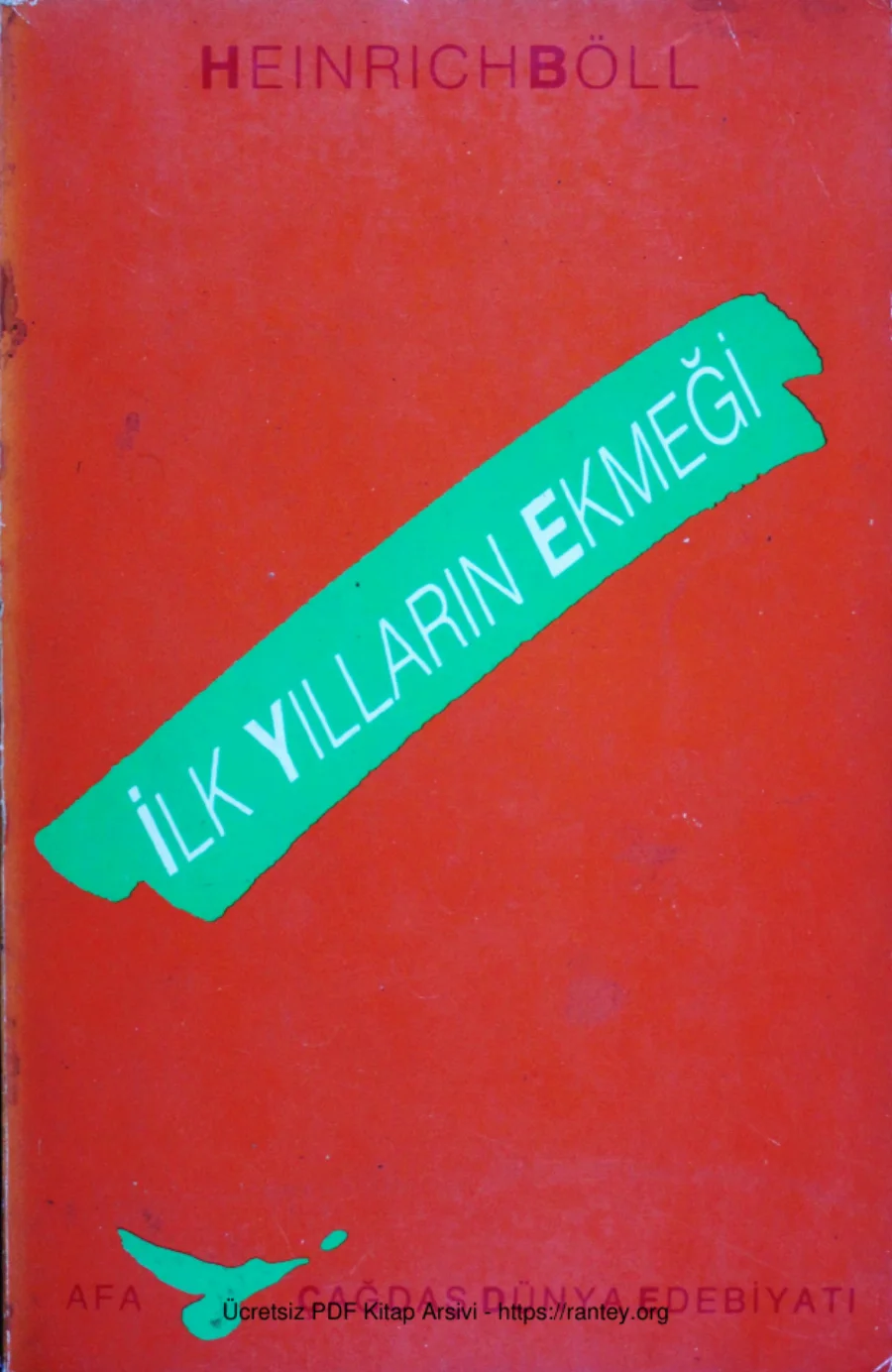 İlk Yılların Ekmeği Afa Yayınları kapak görseli