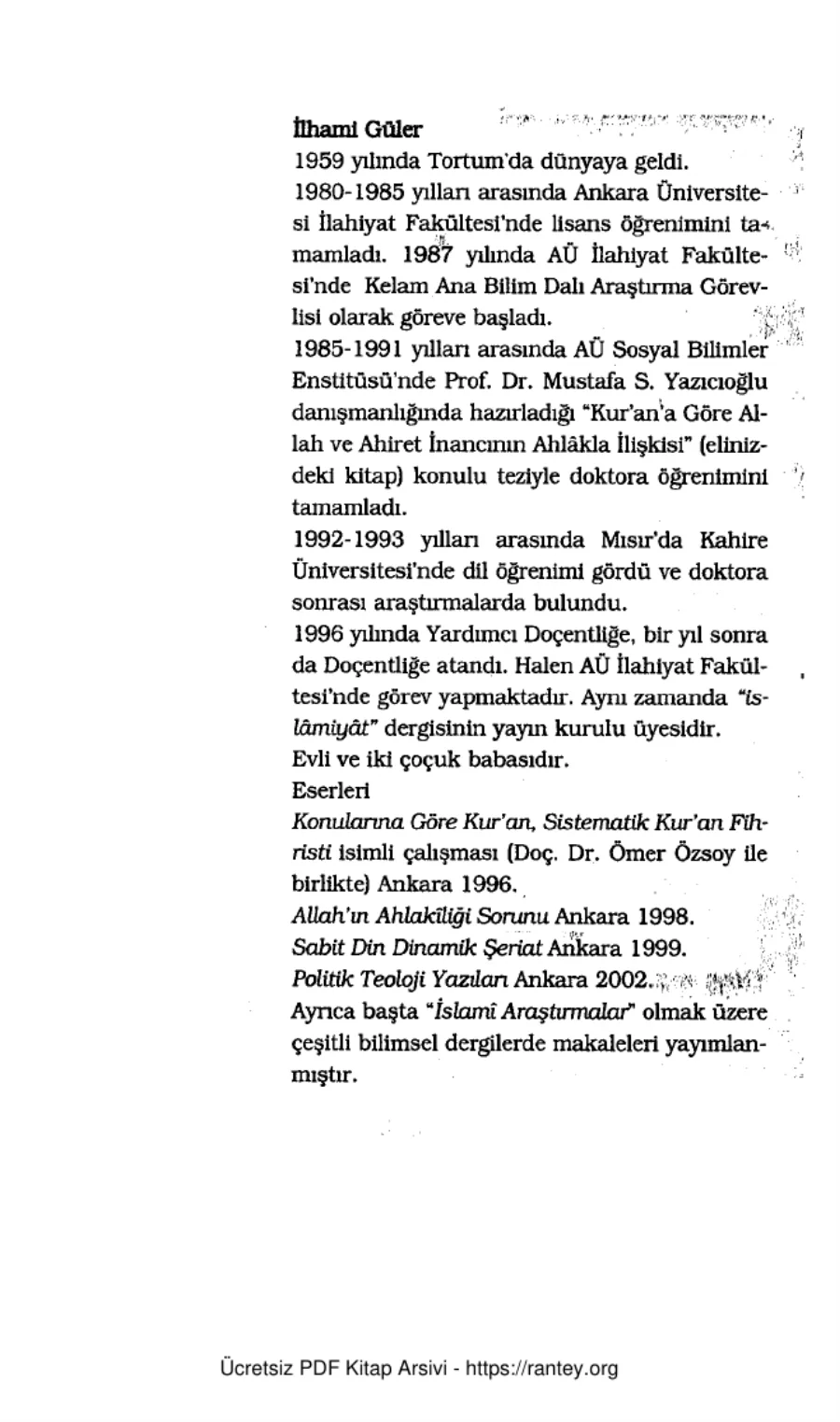 İman Ahlak İlişkisi kapak görseli