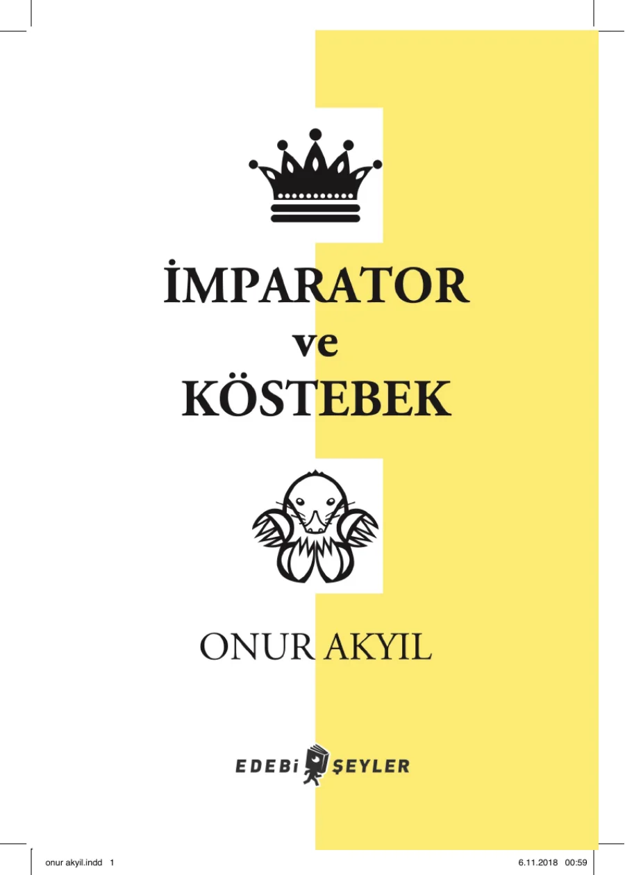 İmparator ve Köstebek Edebi Şeyler Yayınları kapak görseli