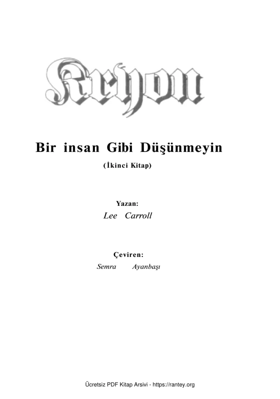 İnsan Gibi Düşünmeyin 2 Kitap kapak görseli
