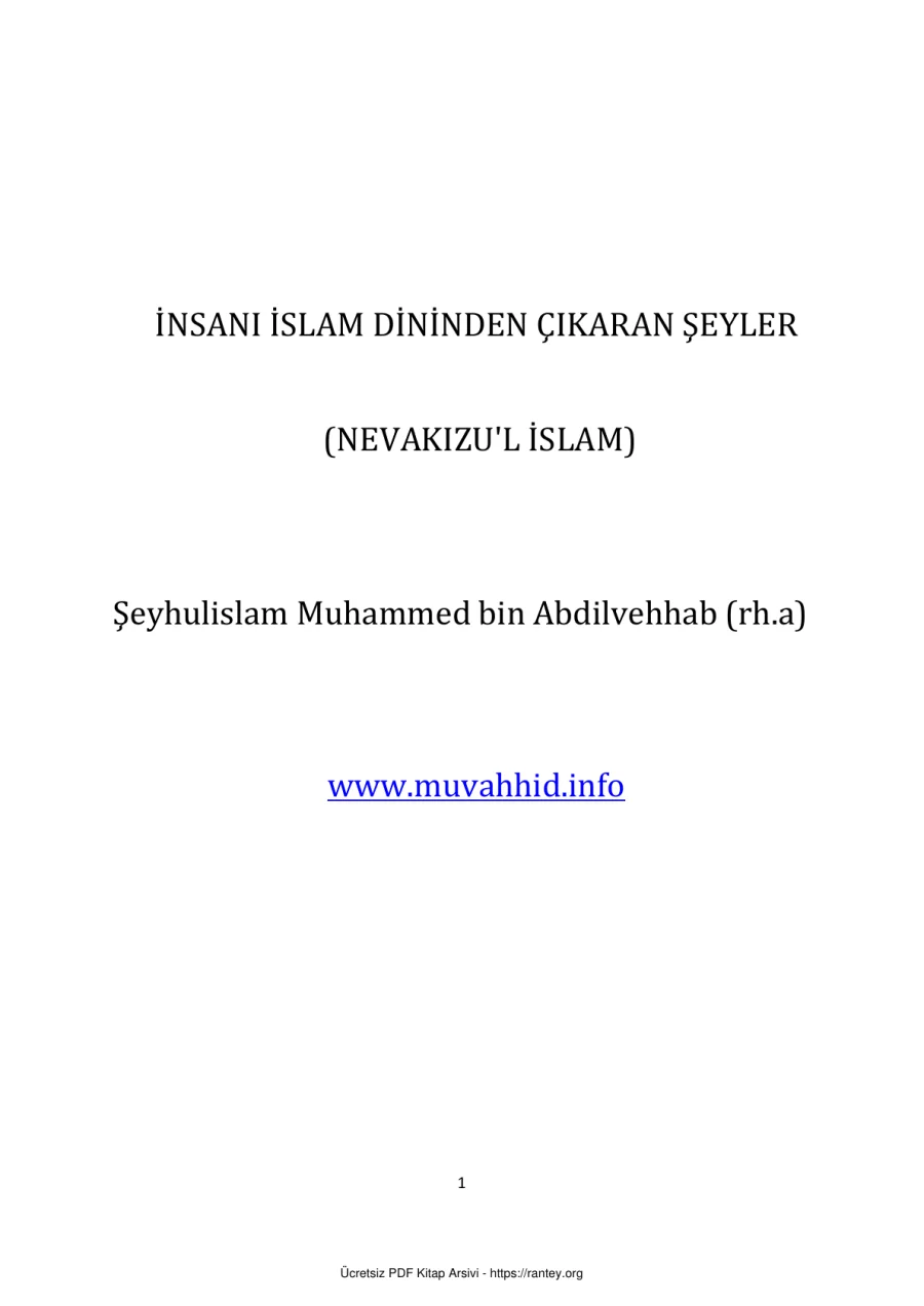 İNSANI İSLAM DİNİNDEN ÇIKARAN ŞEYLER Ebu Abdulmumin Tekin Mıhçı kapak görseli
