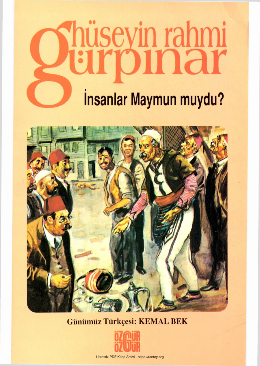 İnsanlar Maymun Muydu Özgür Yayınları kapak görseli