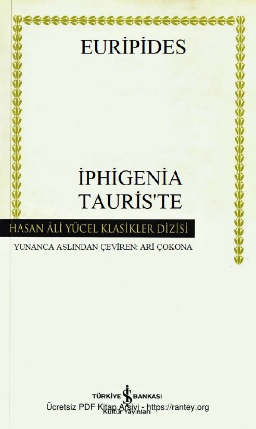 İphigenia Tauris'te kapak görseli