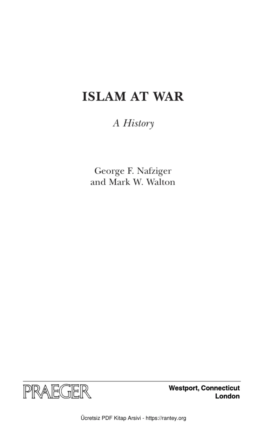 Islam at War A History kapak görseli