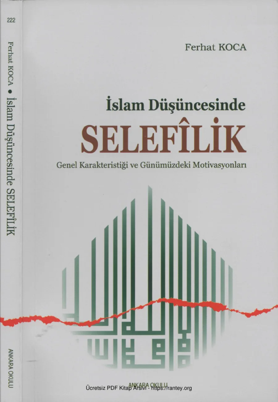 İslam Düşüncesinde Selefilik kapak görseli