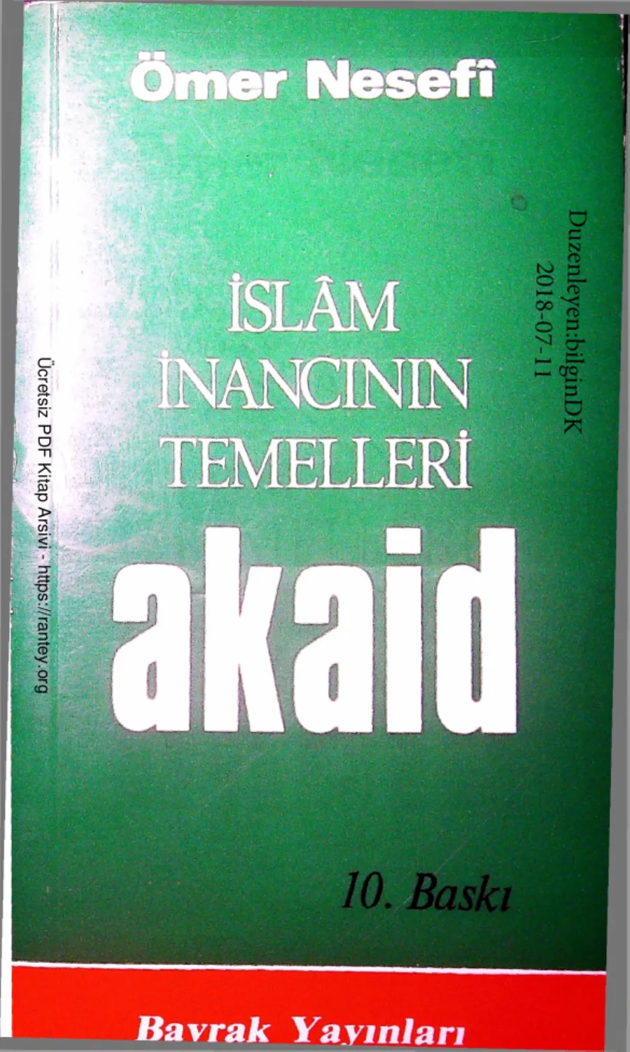Islam Inancinin Temmelleri Akaid kapak görseli