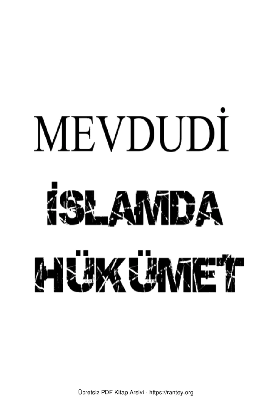 İSLAMDA HÜKÜMET MEVDUDİ Ebu Abdulmumin Tekin Mıhçı kapak görseli