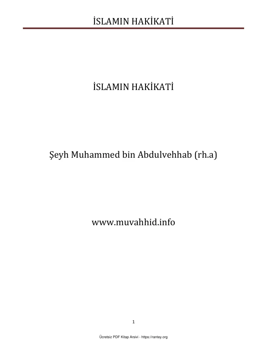 İSLAMIN HAKİKATİ Ebu Abdulmumin Tekin Mıhçı kapak görseli
