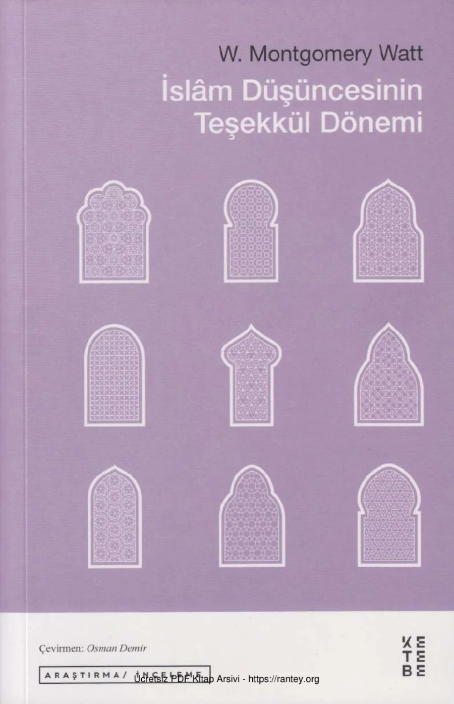 İslm Düşüncesinin Teşekkül Dönemi Ketebe Yayınları kapak görseli