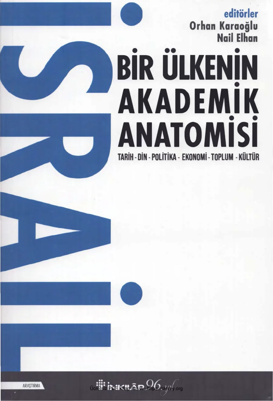 İsrail Bir Ülkenin Akademik Anatomosi kapak görseli