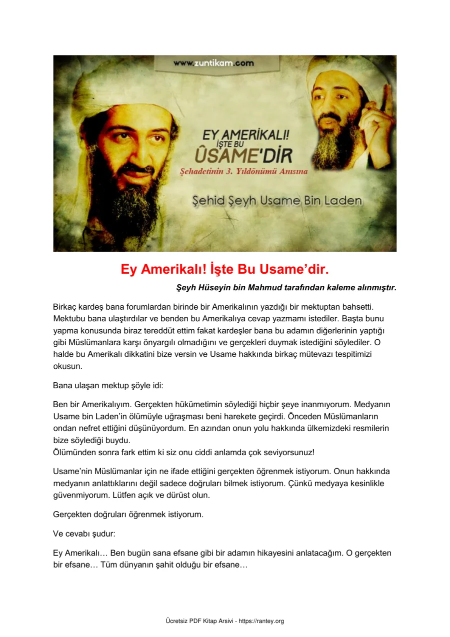 İŞTE BU USAME DİR Ebu Abdulmumin Tekin Mıhçı kapak görseli