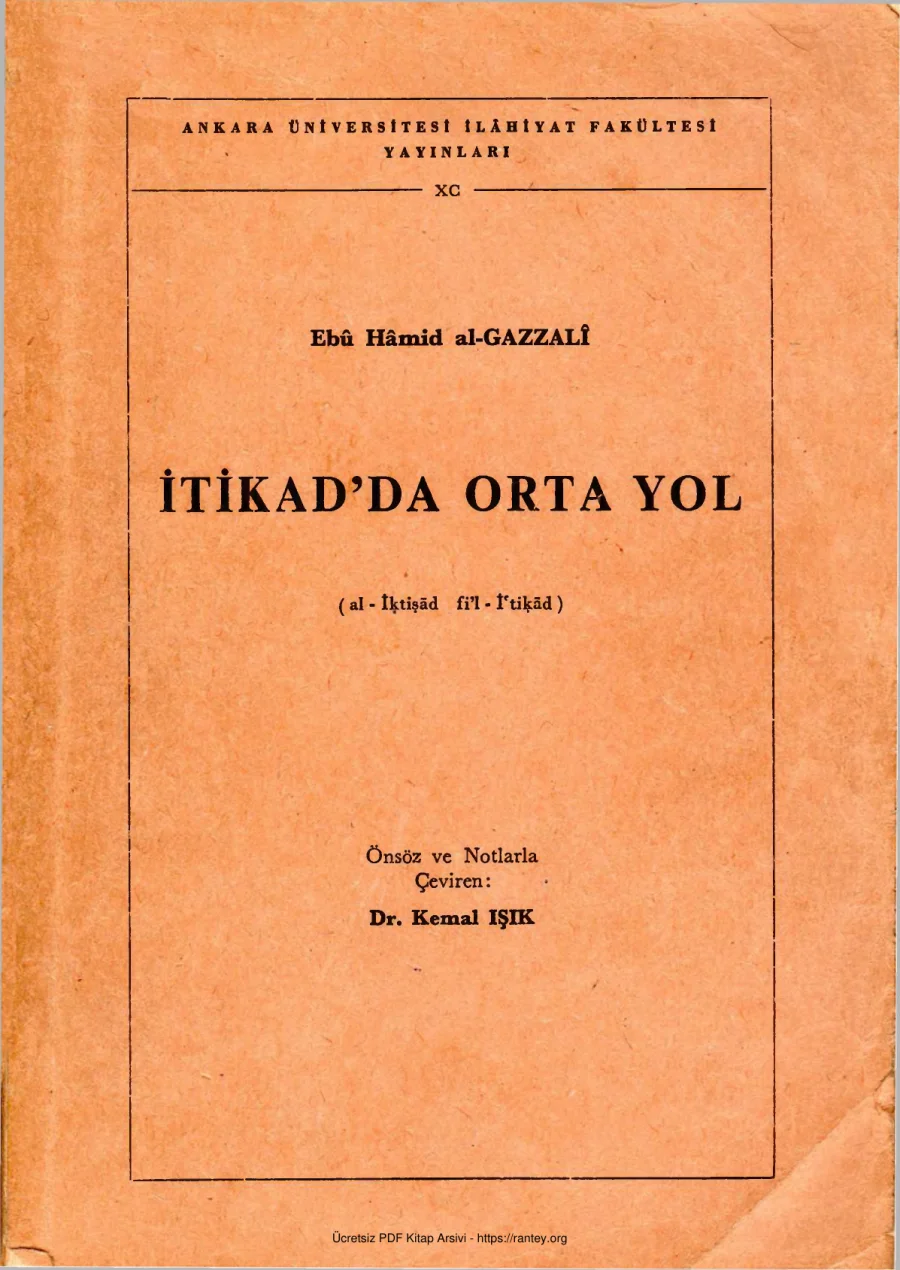 İtikadda Orta Yol kapak görseli