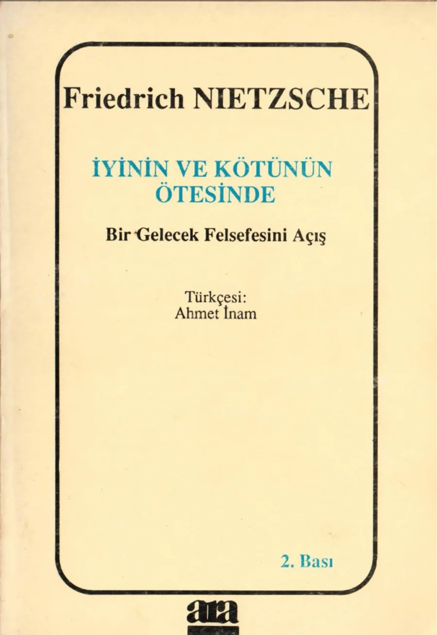İyinin ve Kötünün Ötesinde kapak görseli