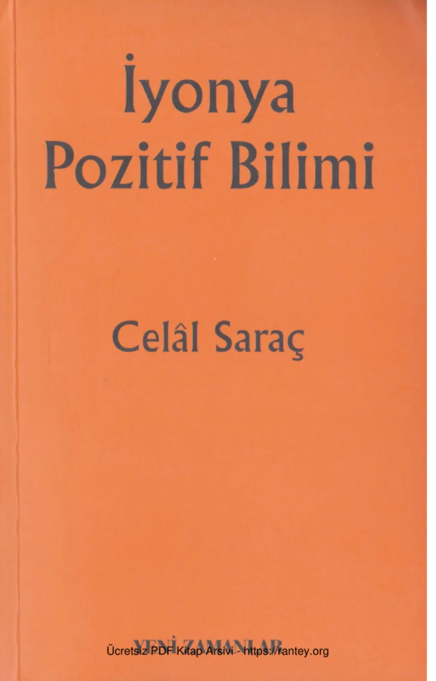 İyonya Pozitif Bilimi kapak görseli