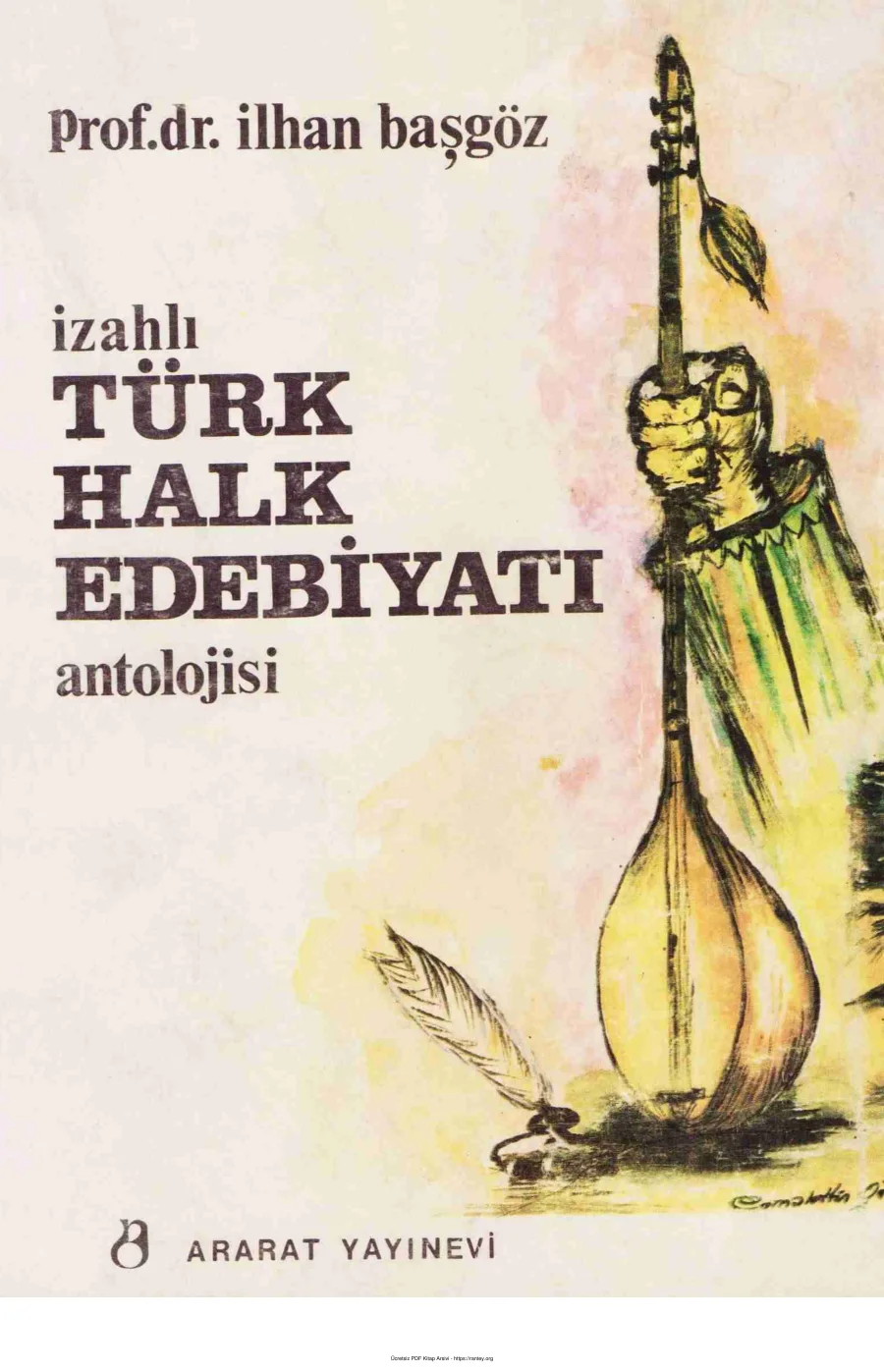 İzahlı Türk Halk Edebiyatı Antolojisi kapak görseli