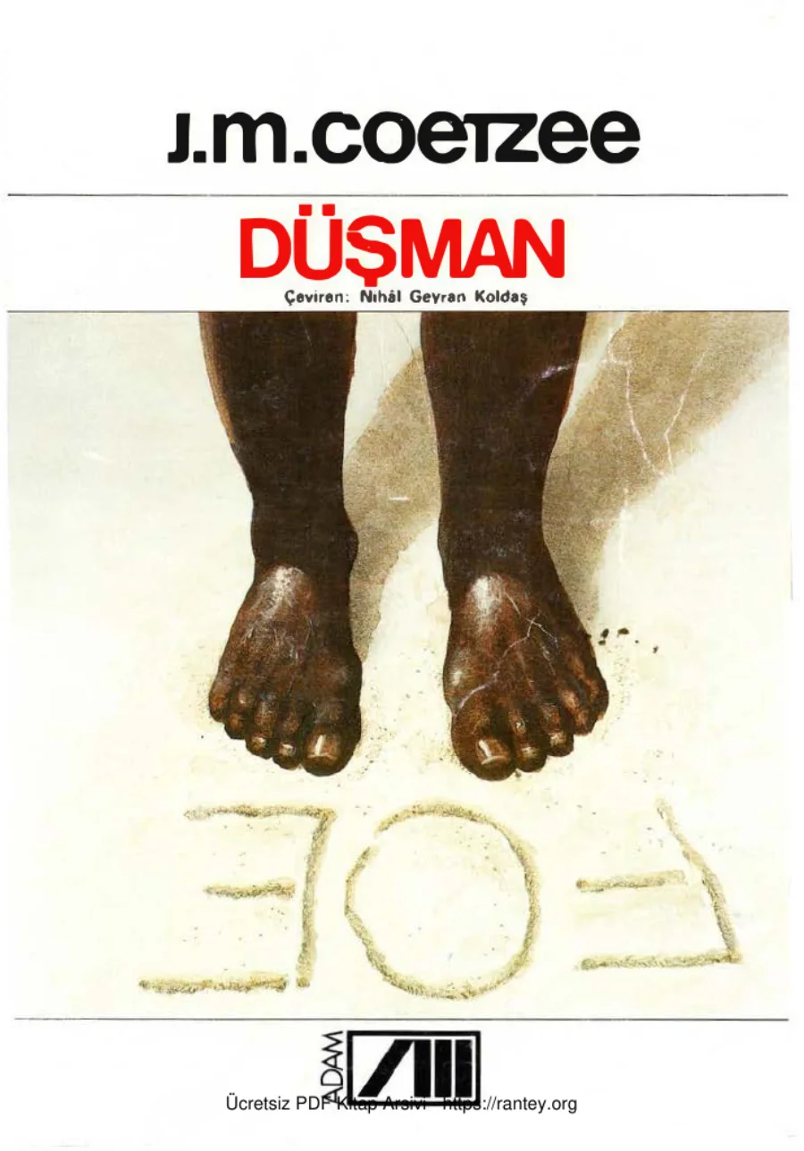J M Coetzee Düşman Adam Yayınları kapak görseli