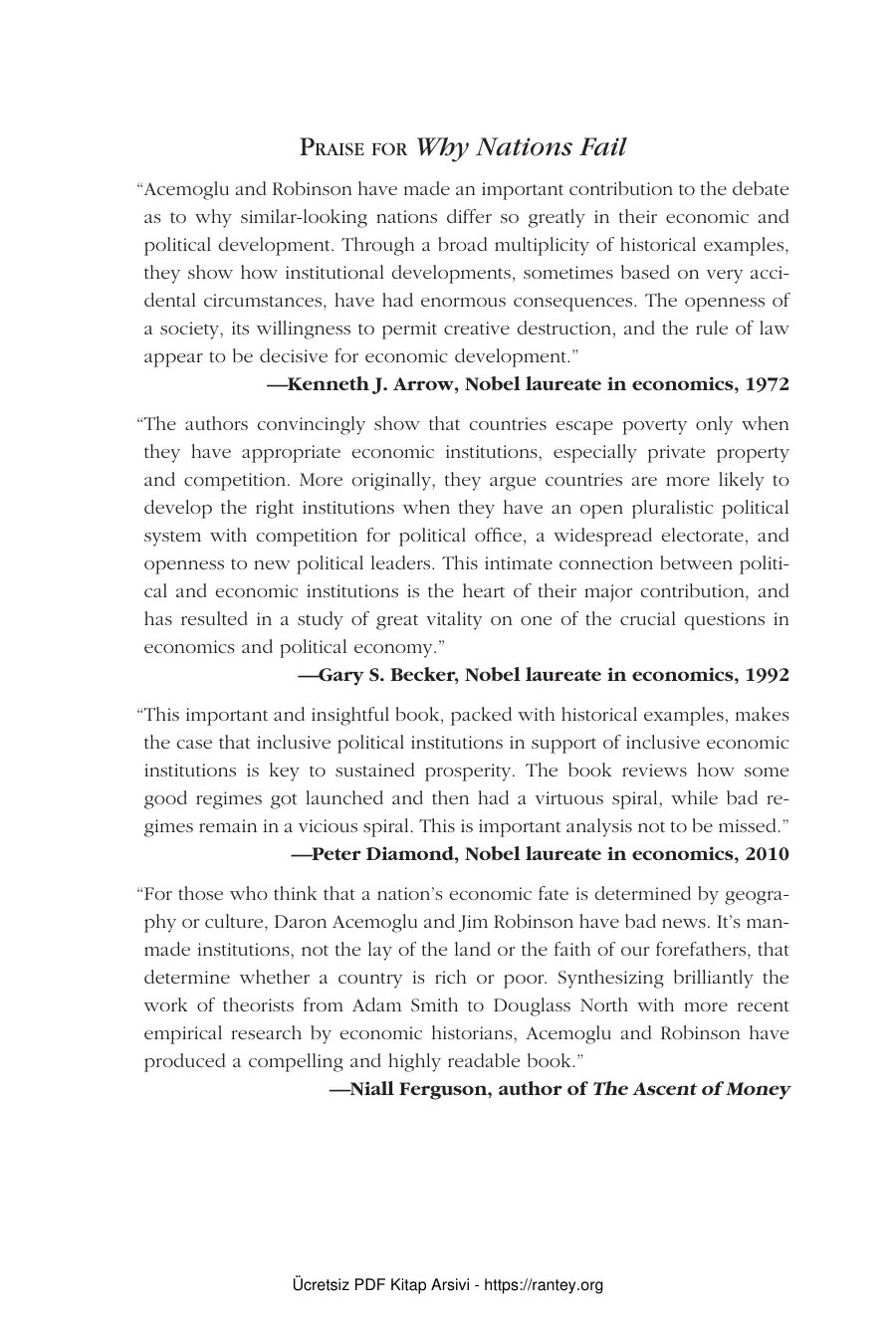 James A Robinson Why Nations Fail The Origins of Power Prosperity and Poverty Profile Books kapak görseli