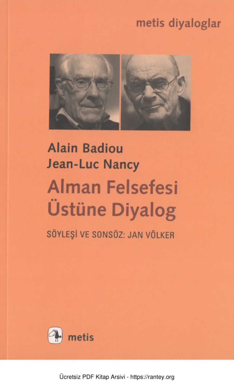 Jean Luc Nancy Alman Felsefesi Üstüne Dialog kapak görseli