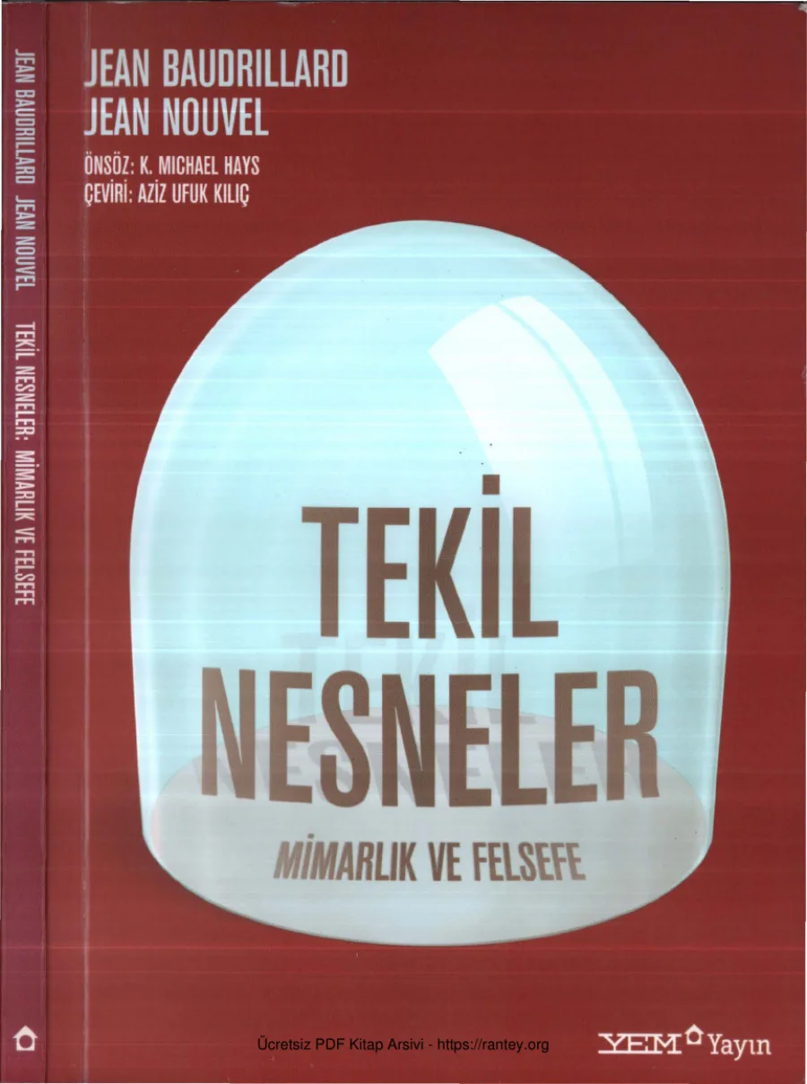 Jean Nouvel Tekil Nesneler YEM Yayınları kapak görseli