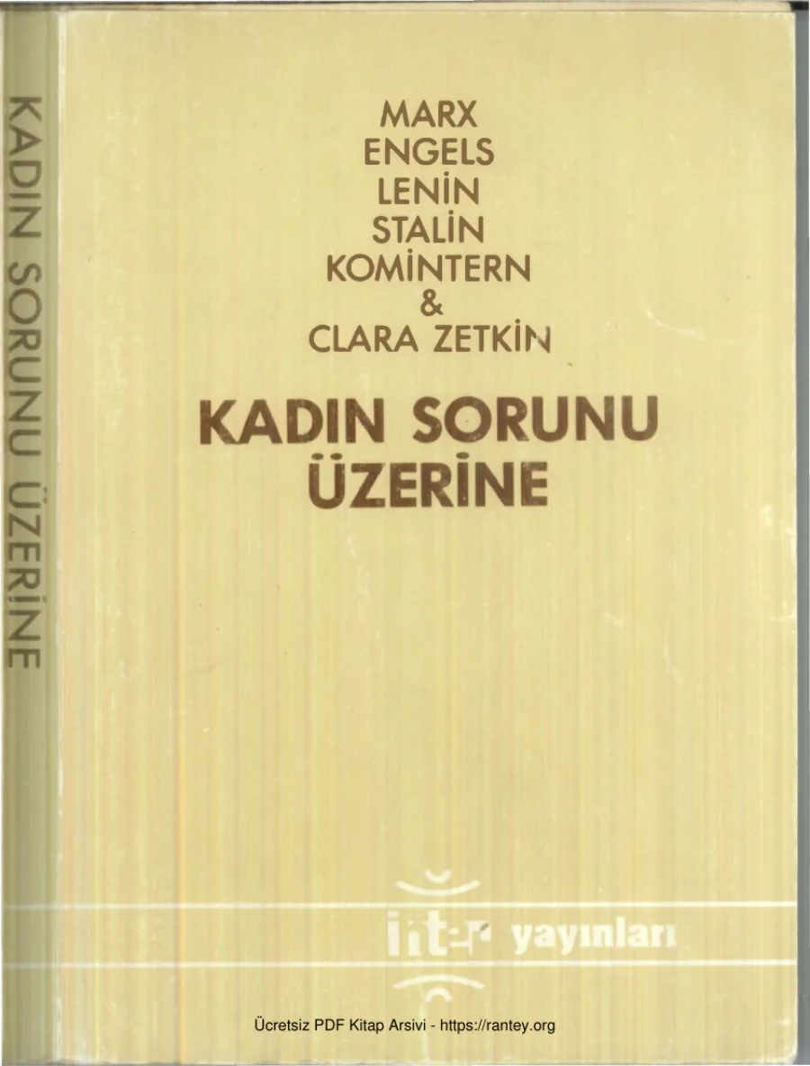 Kadın Sorunu Üzerine kapak görseli