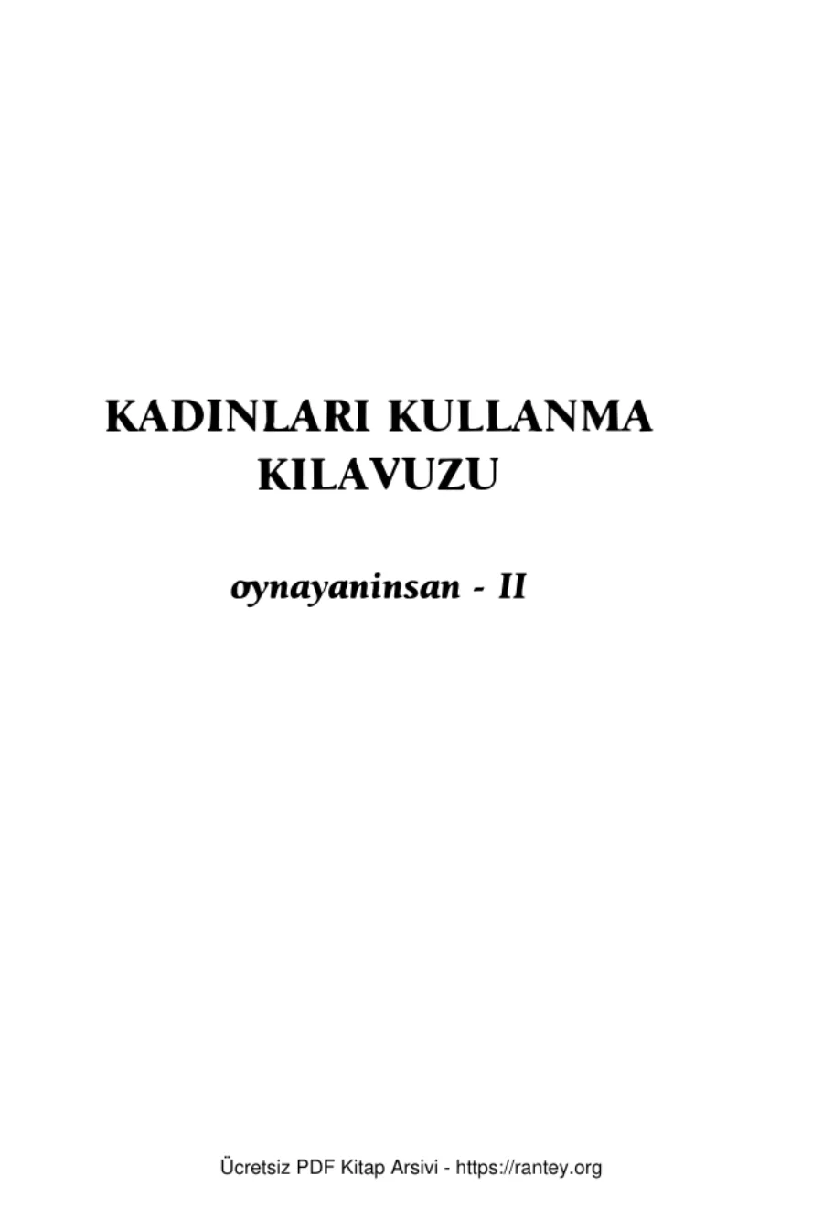 Kadınları Kullanma Kılavuzu kapak görseli