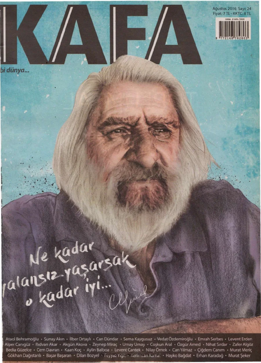 Kafa Bi Dünya Sayı 24 Can Yücel kapak görseli