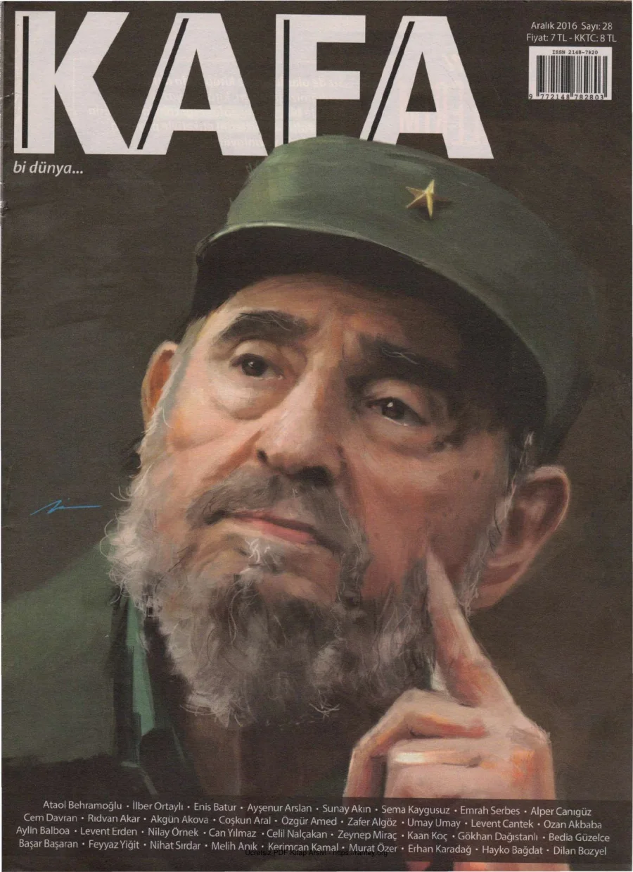 Kafa Bi Dünya Sayı 28 Fidel Castro kapak görseli