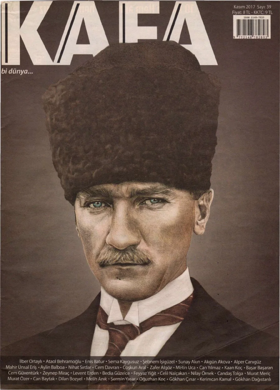 Kafa Bi Dünya Sayı 39 Atatürk kapak görseli