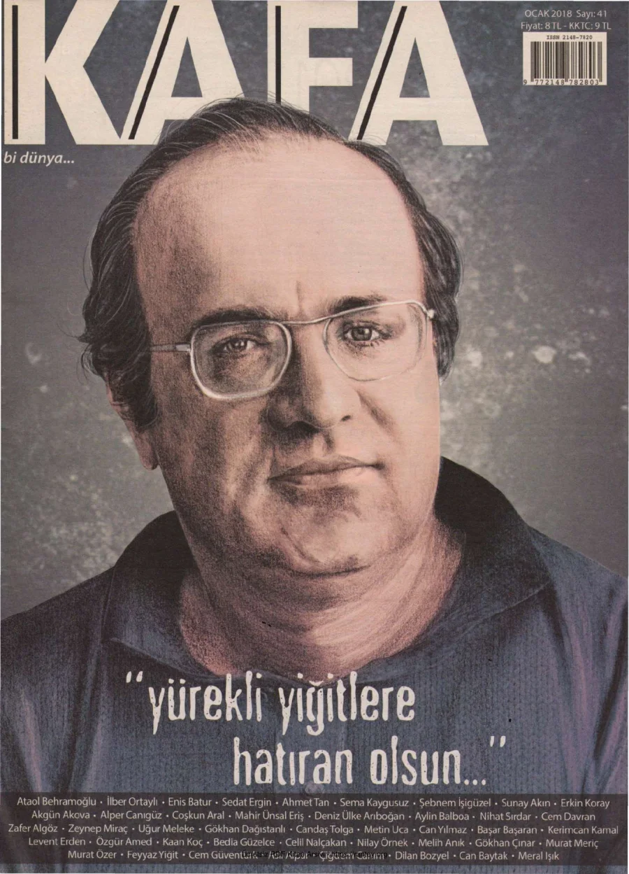 Kafa Bi Dünya Sayı 41 Uğur Mumcu kapak görseli