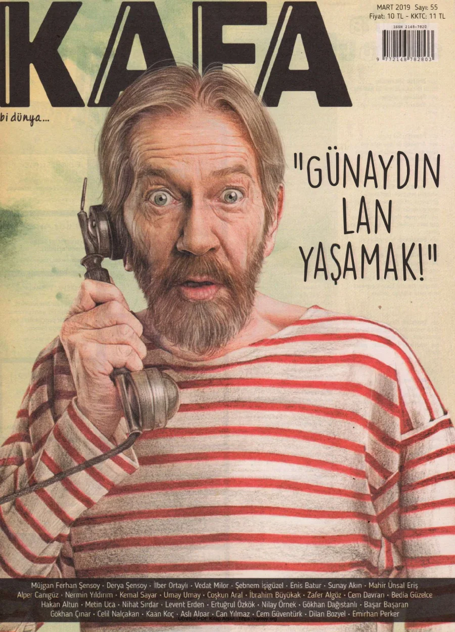 Kafa Bi Dünya Sayı 55 Ferhan Şensoy kapak görseli