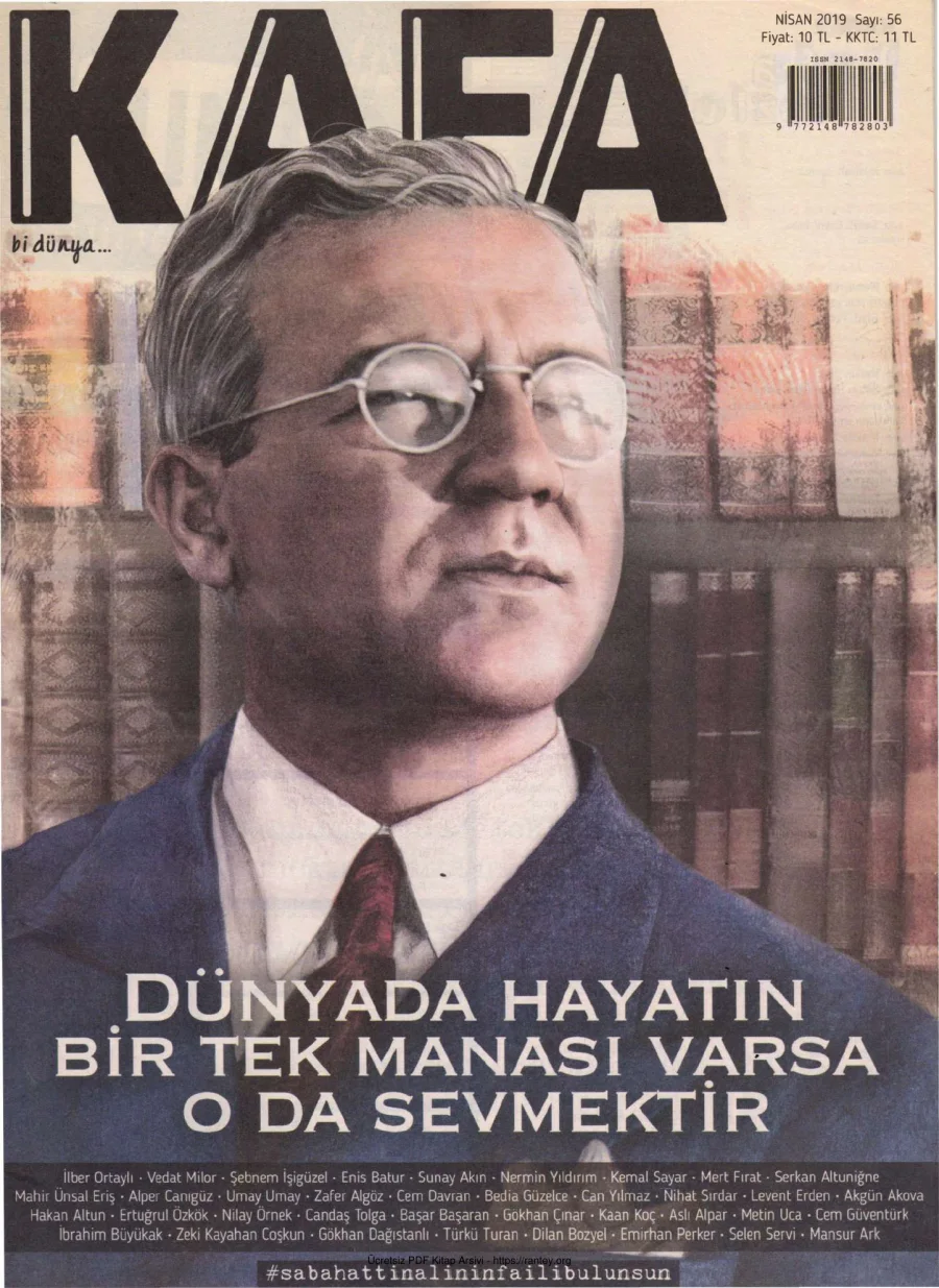 Kafa Bi Dünya Sayı 56 Sabahattin Ali kapak görseli