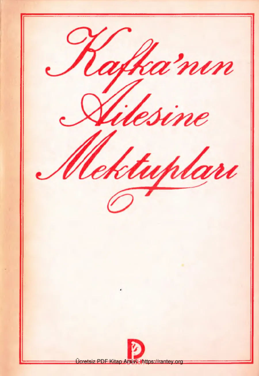 Kafka'nın Ailesine Mektupları kapak görseli