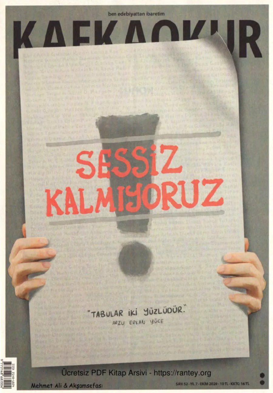Kafka Okur Sayı 052 - Sessiz Kalmıyoruz kapak görseli