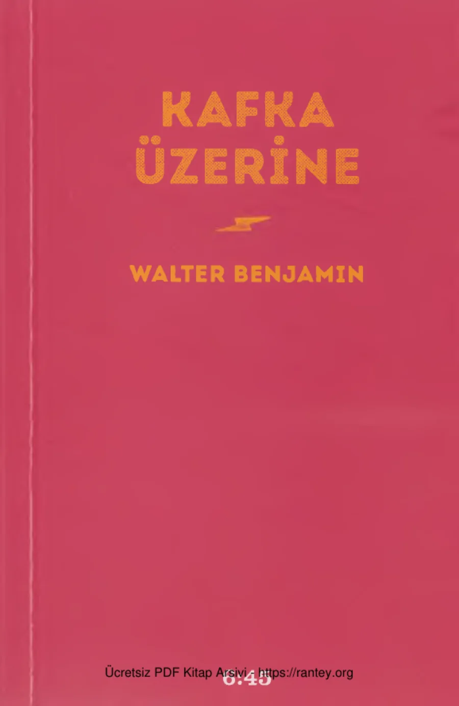 Kafka Üzerine kapak görseli