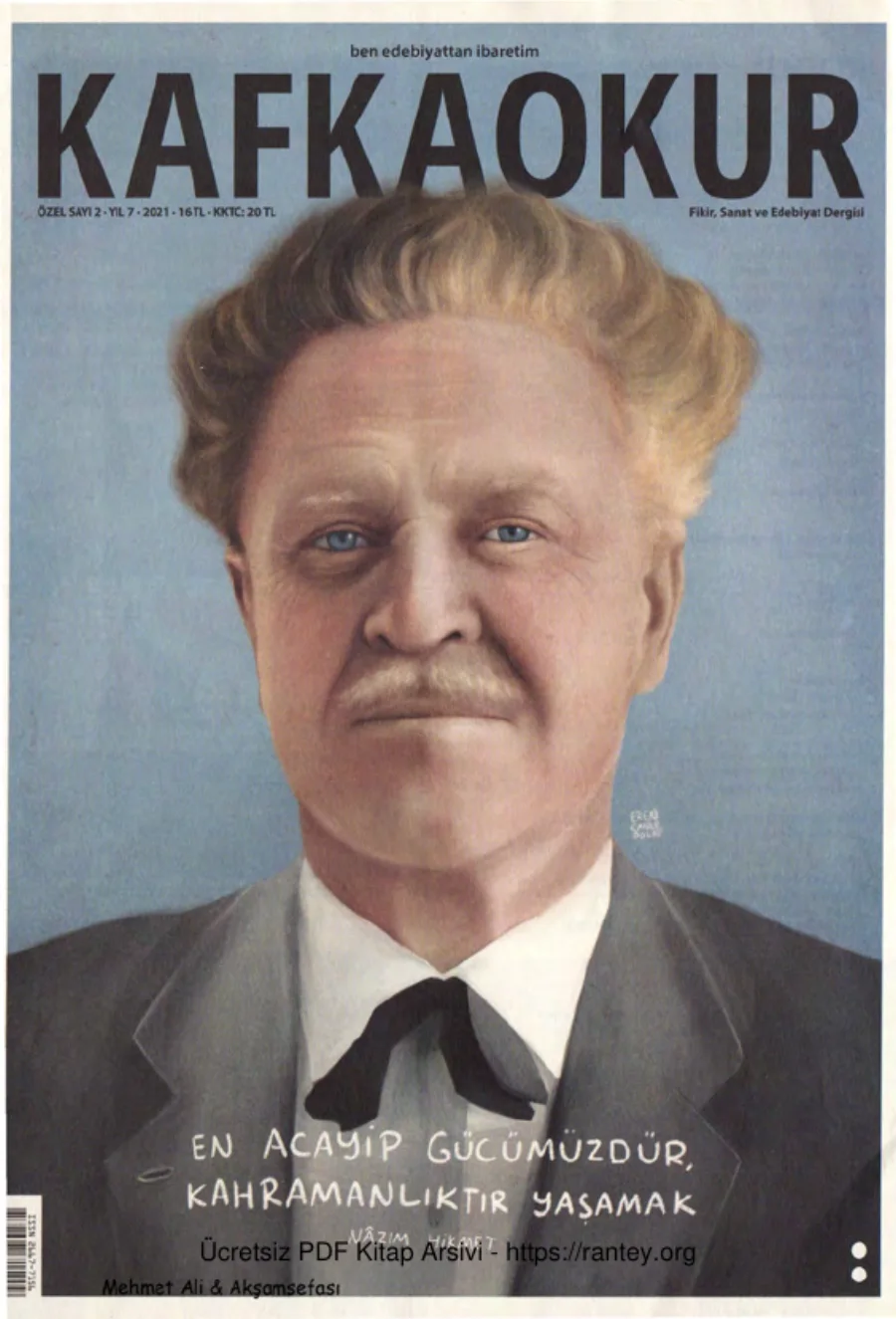 Kafkaokur Özel Sayı 2021 - 002 Nazım Hikmet kapak görseli