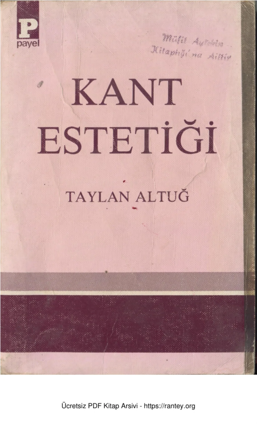 Kant Estetiği kapak görseli