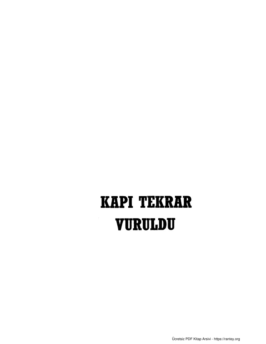 Kapı Tekrar Vuruldu kapak görseli