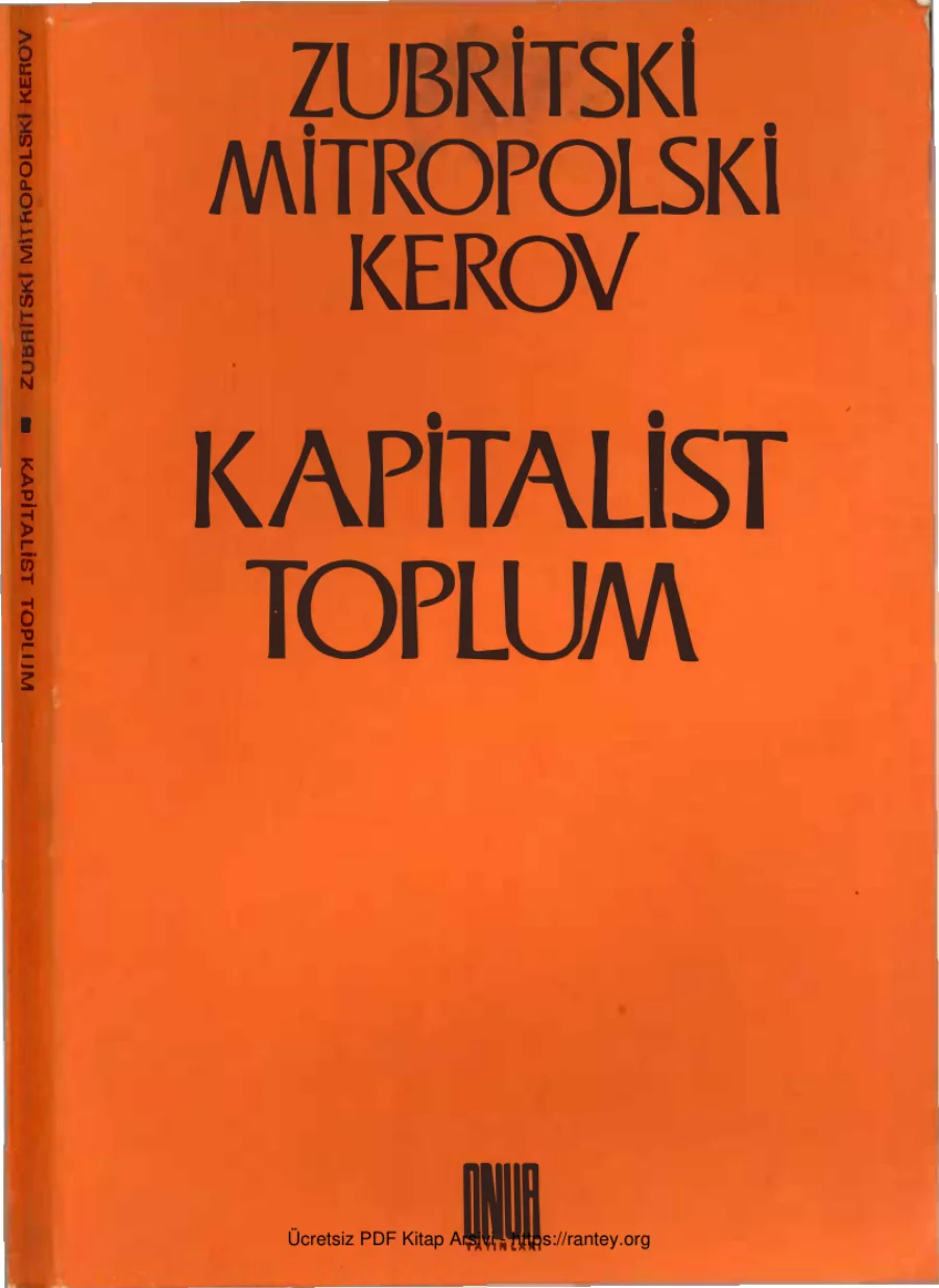 Kapitalist Toplum kapak görseli
