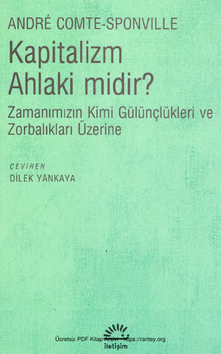 Kapitalizm Ahlaki midir? kapak görseli
