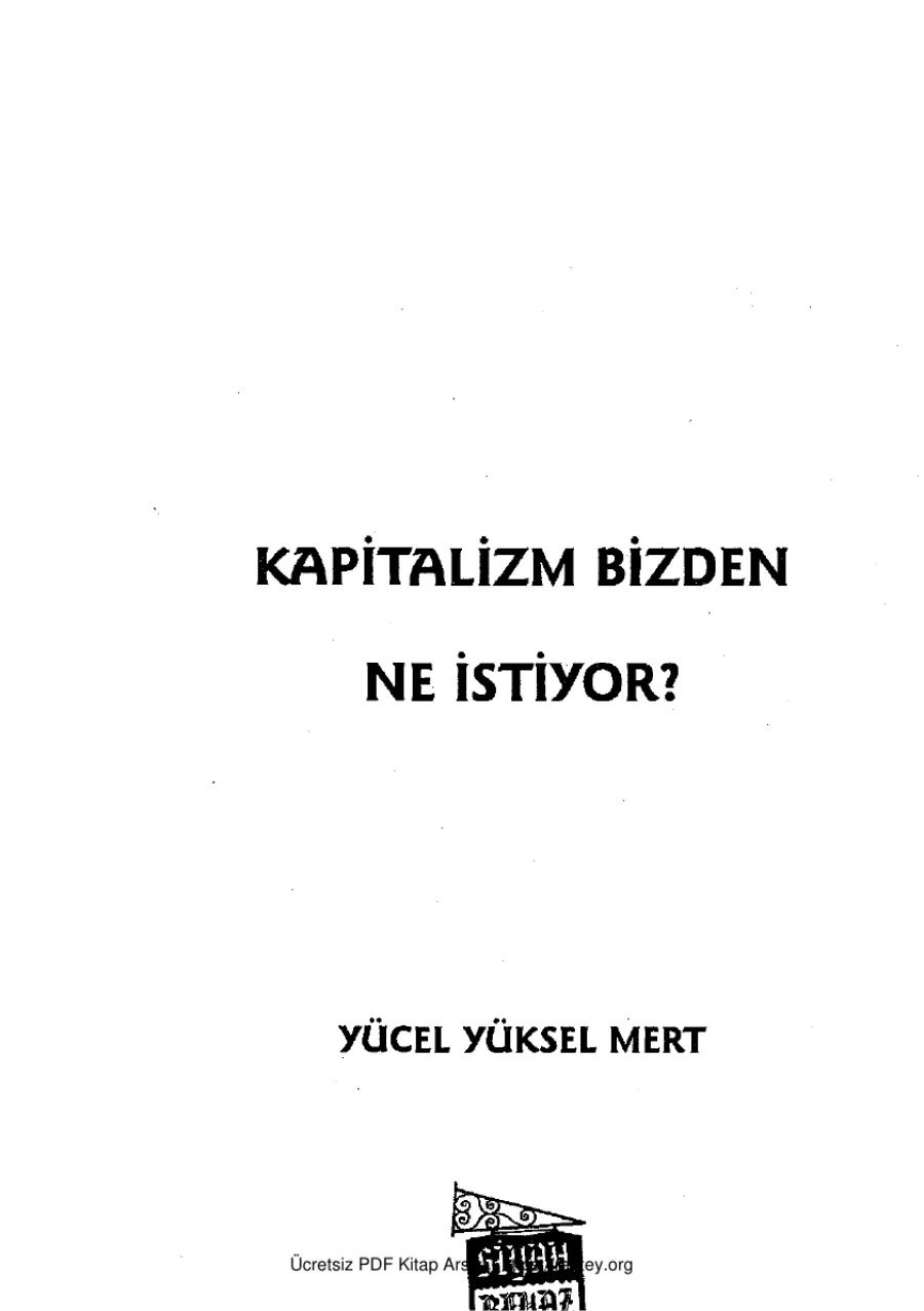 Kapitalizm Bizden Ne İstiyor kapak görseli