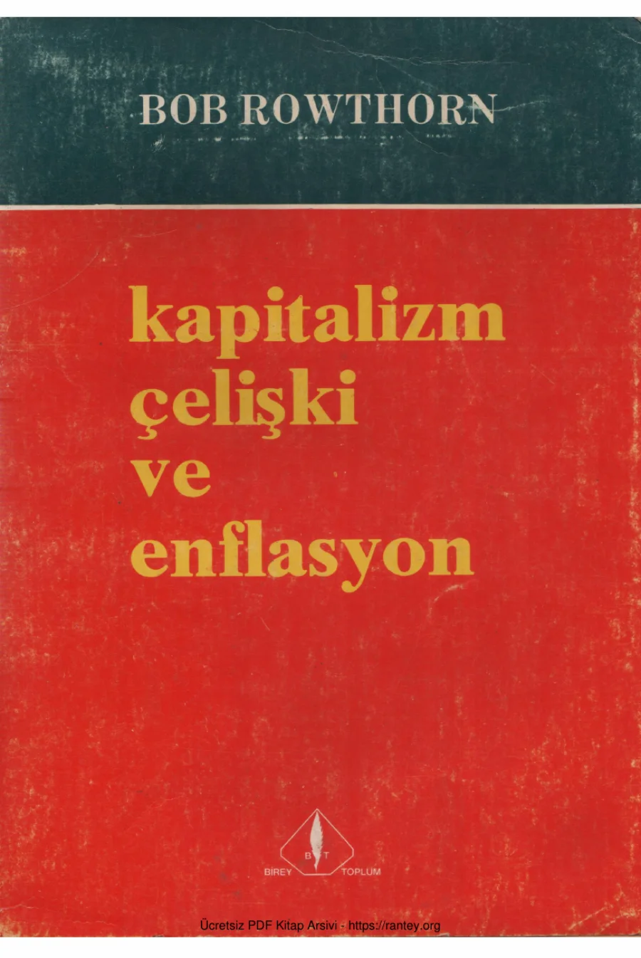 Kapitalizm Çelişki ve Enflasyon Birey ve Toplum Yayınları kapak görseli