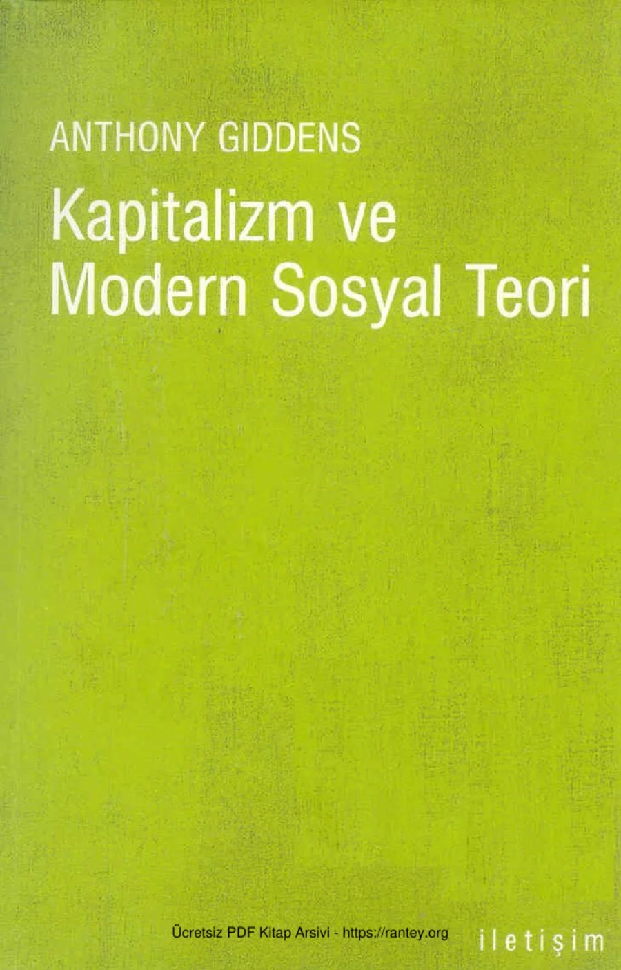 Kapitalizm ve Modern Sosyal Teori kapak görseli
