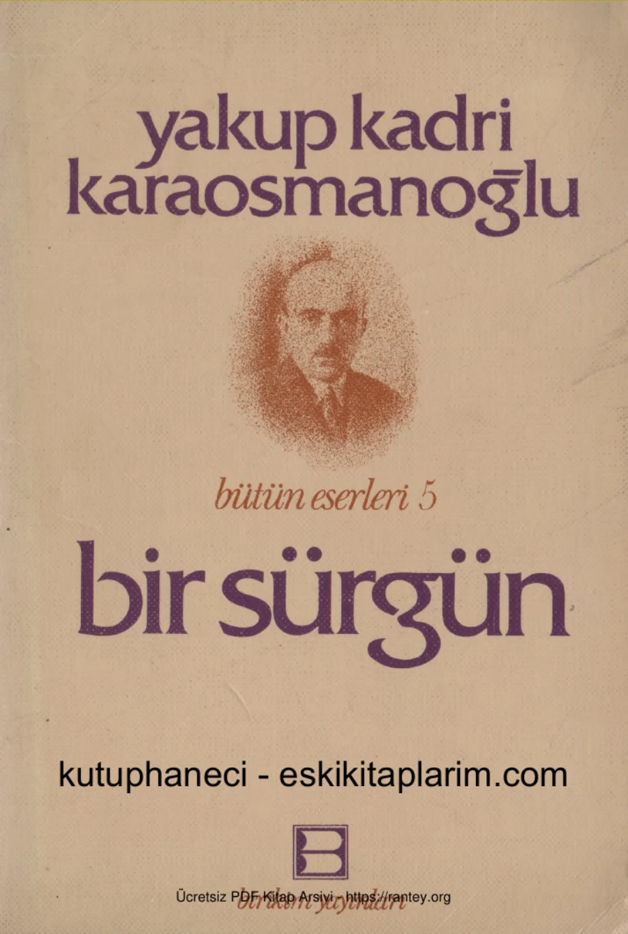 Karaosmanoğlu Bir Sürgün kapak görseli