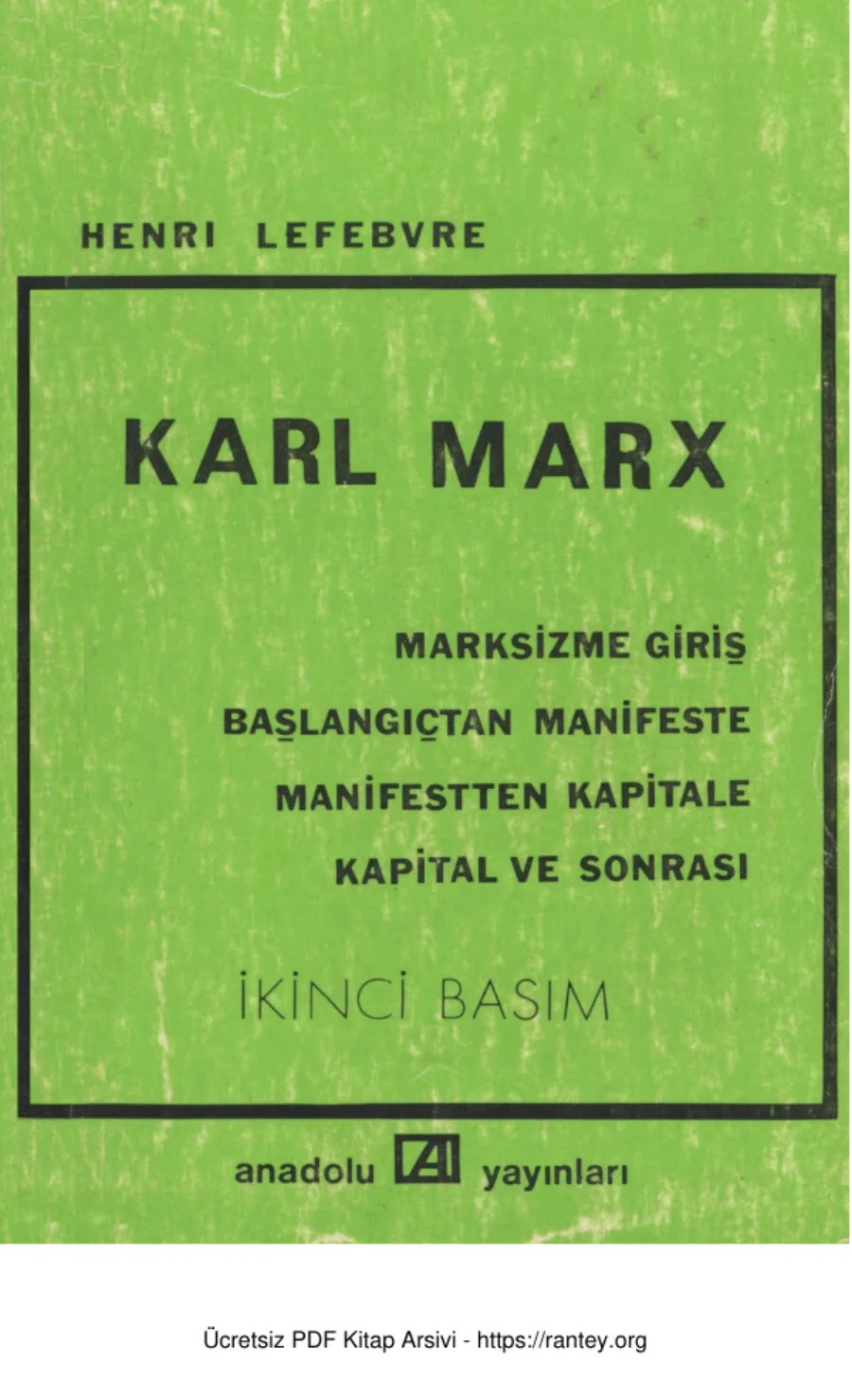 Karl Marx kapak görseli