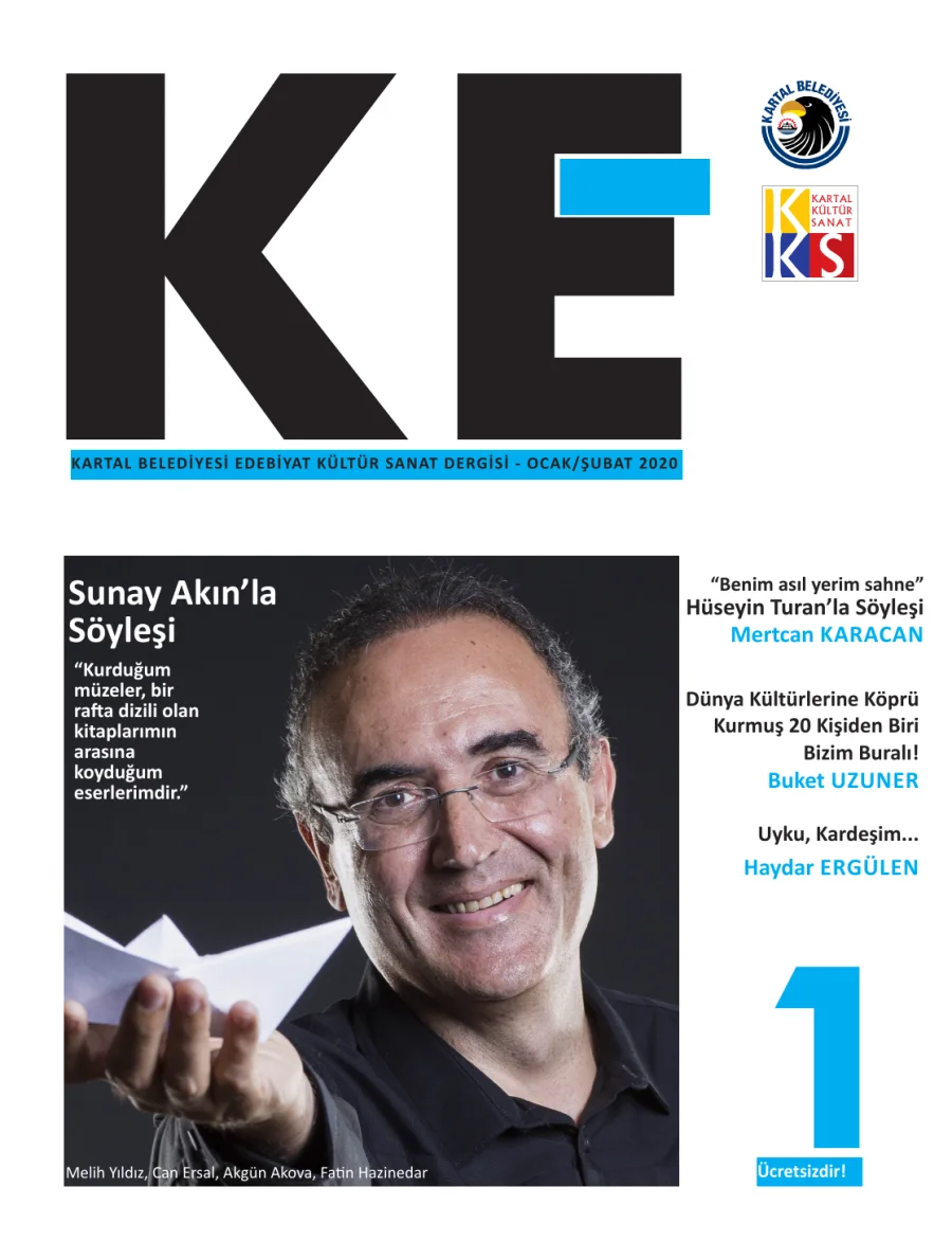 Kartal Belediyesi Edebiyat Kültür Sanat Dergisi Sayı 01 Ocak Şubat kapak görseli